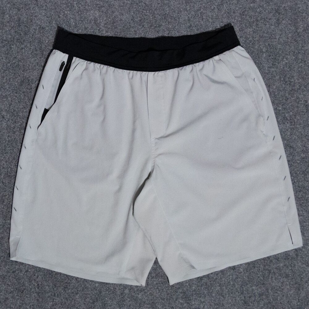 Ten Thousand The Interval Shorts Gray Mens Large L 9” Inseam Unlined Running Gym